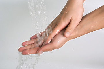 Image showing Washing hands