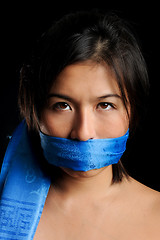 Image showing Silenced girl