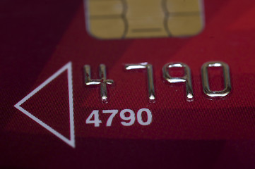 Image showing red credit card