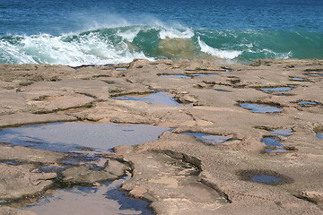 Image showing Tide Pools at Molokai Hawaii