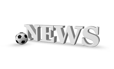 Image showing soccer news