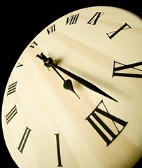 Image showing Wooden clock