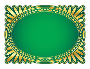 Image showing Oval frame