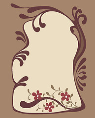 Image showing decorative design brown