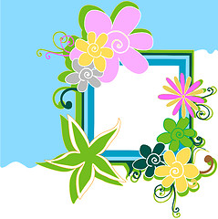 Image showing floral frame