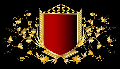 Image showing golden shield