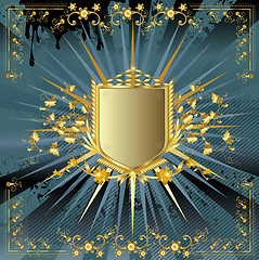 Image showing golden shield