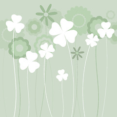 Image showing clover background