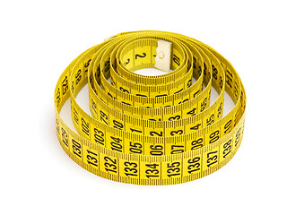 Image showing Yellow measuring tape