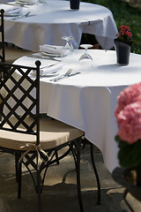 Image showing Free table for two at the restaurant