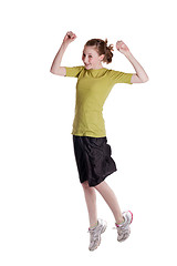 Image showing Jumping Teen