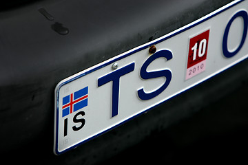 Image showing Number plate