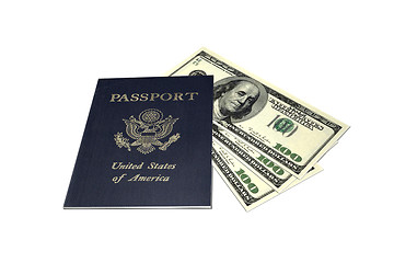 Image showing Passport and Money