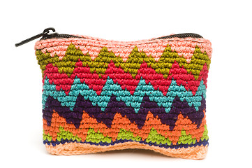 Image showing colorful change purse made in guatemala central america