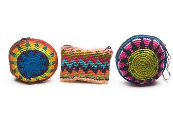 Image showing colorful change purse coin holder made in central america