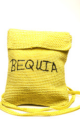 Image showing knitted change purse bag souvenir of bequia island st. vincent