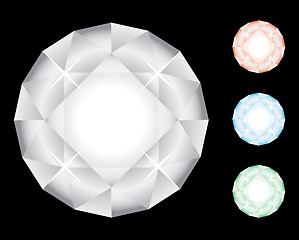 Image showing Set of diamonds
