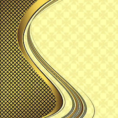 Image showing Elegant black and golden  background