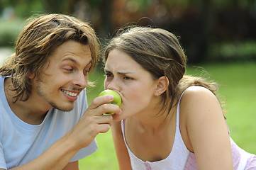 Image showing Sink your teeth in