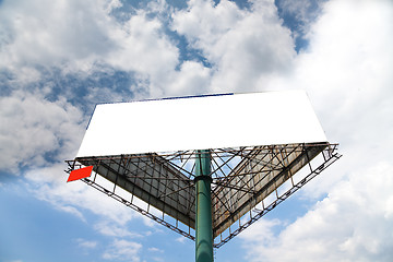 Image showing the billboard on the blue sky background.