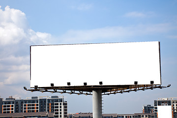 Image showing the billboard on the blue sky background.