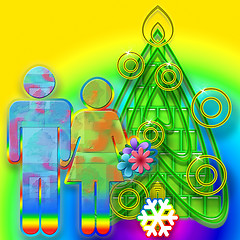 Image showing Colorful Christmas