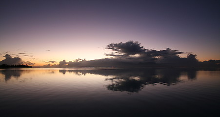 Image showing Sunrise over Tahiti