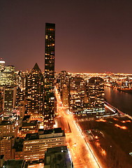 Image showing New York city night view