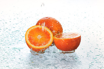 Image showing orange in water