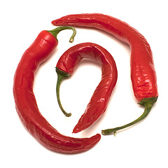 Image showing Three peppers