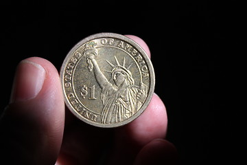 Image showing American dollar coin