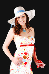 Image showing Pretty girl with hat.