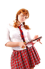 Image showing Schoolgirl in uniform.