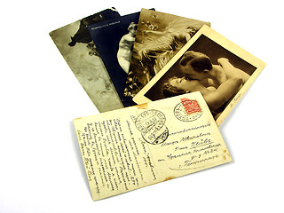 Image showing Old cards