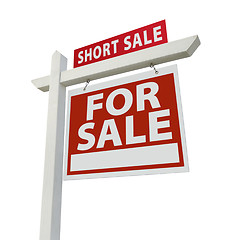 Image showing Short Sale Real Estate Sign - Right