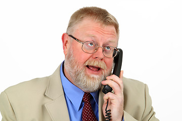 Image showing Businessman calling