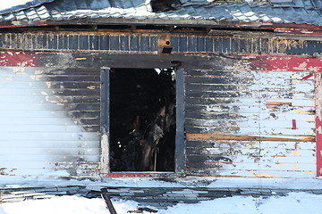 Image showing Fire damage