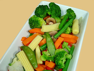 Image showing Cook vegetables plate