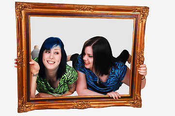 Image showing Two girls in frame.