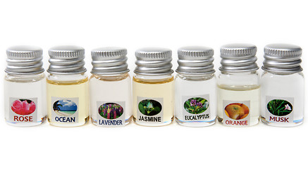 Image showing Vials aromatic oil