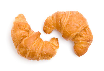 Image showing Two croissants