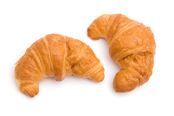 Image showing Two croissants