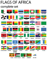 Image showing Flags of Africa