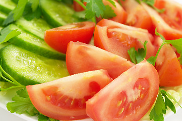 Image showing Fresh vegetable on plate