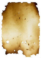 Image showing Old burned paper 
