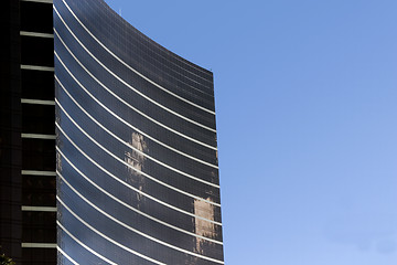 Image showing Close up on a skyscraper with clear skies