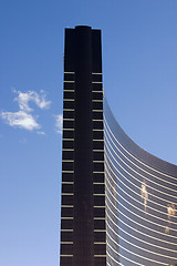 Image showing Close up on a modern skyscraper with clear skies