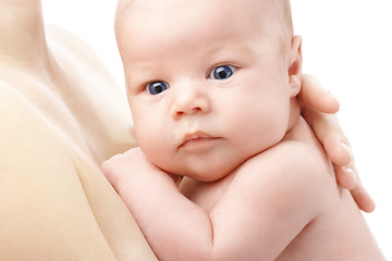 Image showing Newborn in mother's hands