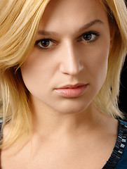 Image showing Portrait of a beautiful blonde