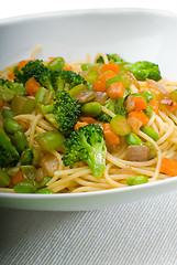 Image showing vegetable pasta